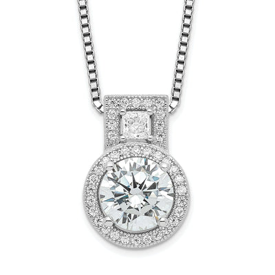 Sterling Silver Cubic Zirconia Necklace