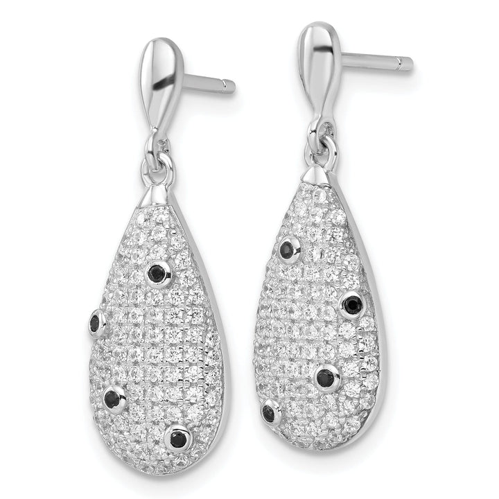 Sterling Silver Cubic Zirconia Dangle Earrings