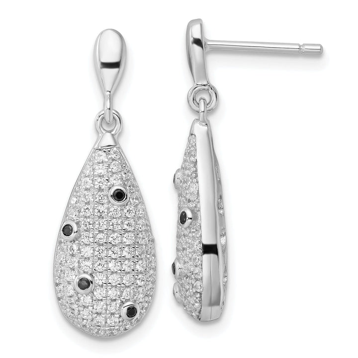 Sterling Silver Cubic Zirconia Dangle Earrings