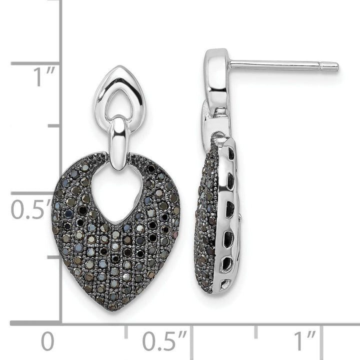 Sterling Silver Cubic Zirconia Dangle Earrings