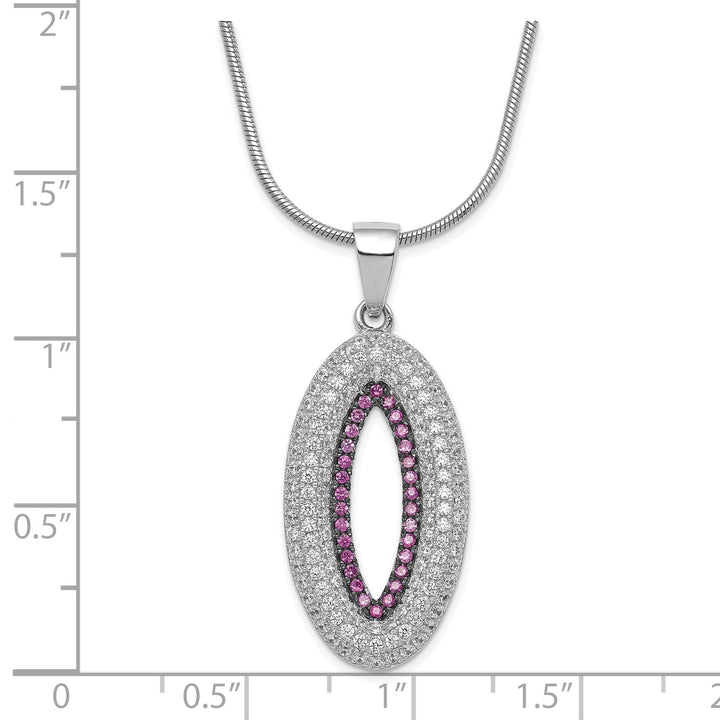 Sterling Silver Cubic Zirconia Necklace