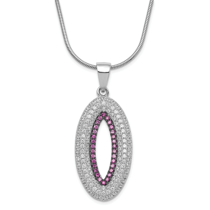 Sterling Silver Cubic Zirconia Necklace