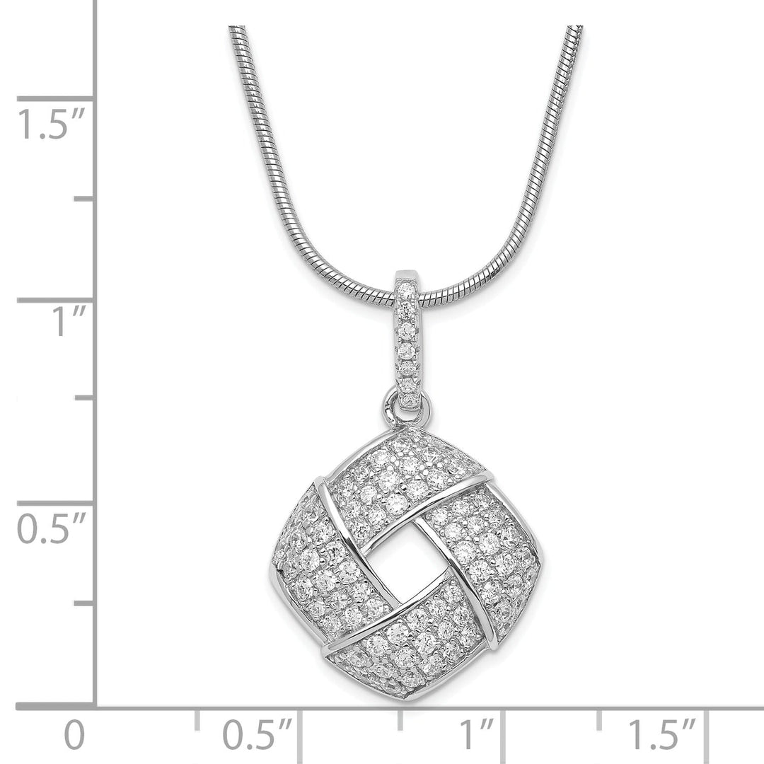 Sterling Silver Cubic Zirconia Necklace