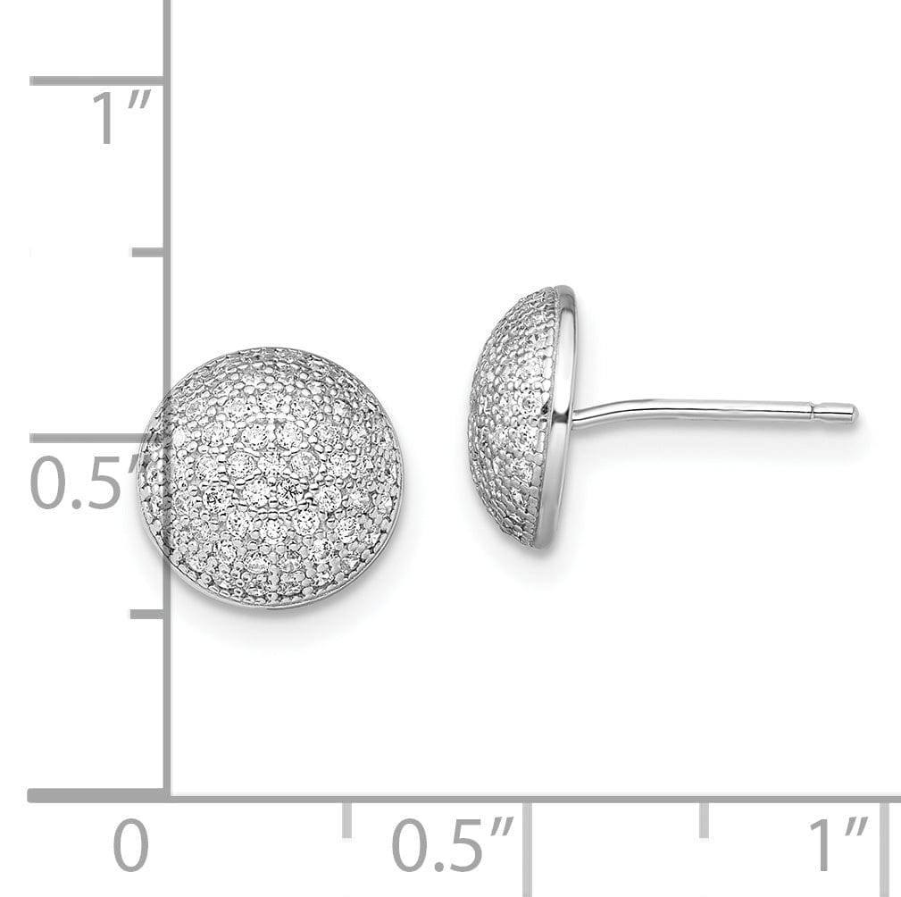 Sterling Silver Cubic Zirconia Post Earrings