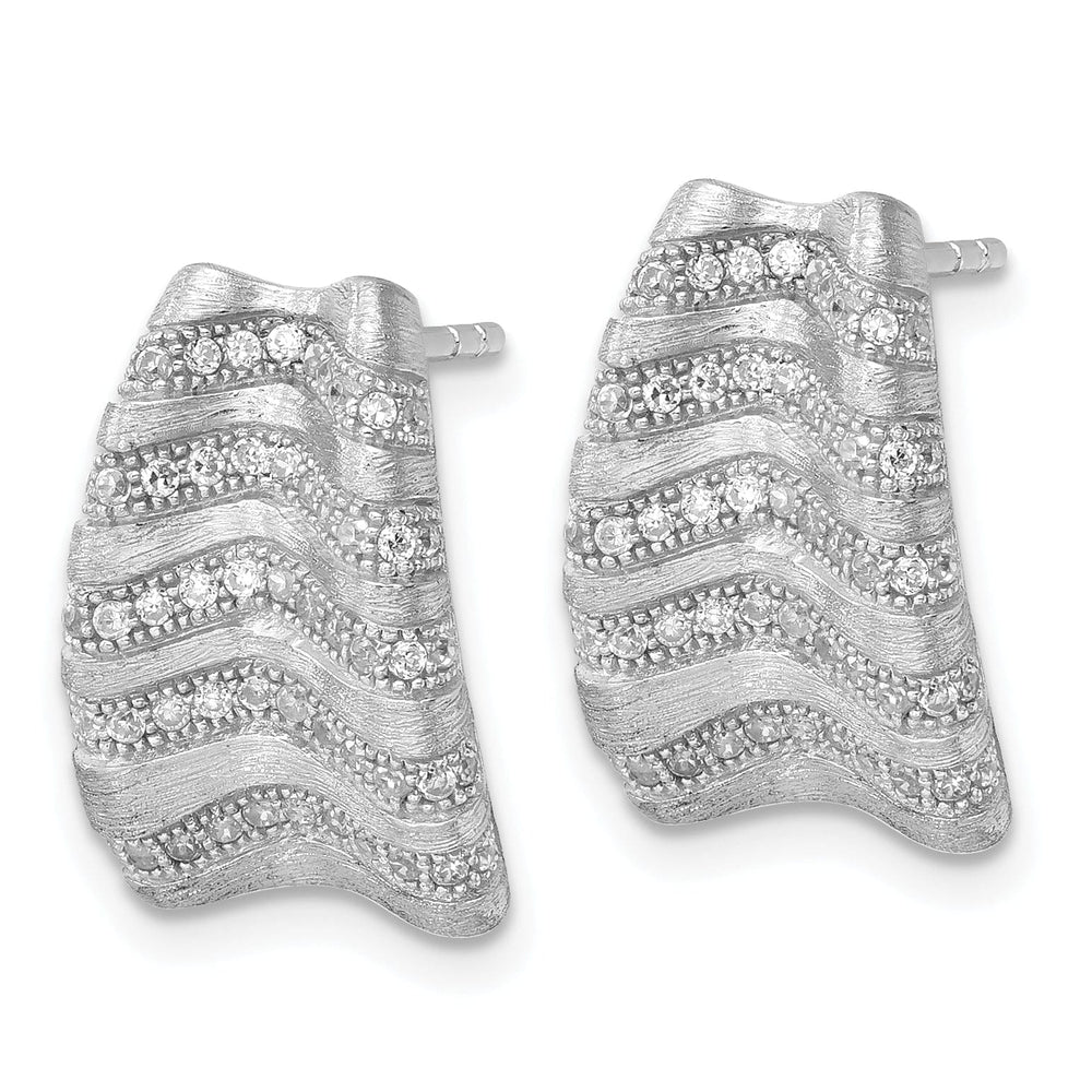Sterling Silver Cubic Zirconia Post Earrings