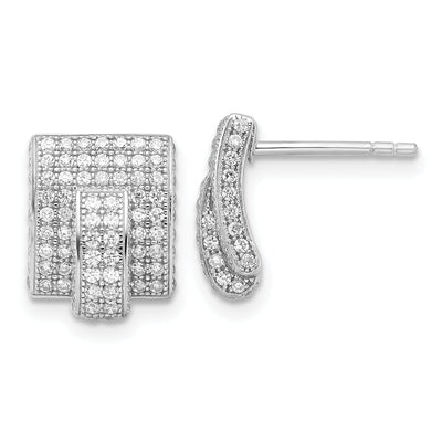 Sterling Silver Cubic Zirconia Post Earrings at $ 31.5 only from Jewelryshopping.com