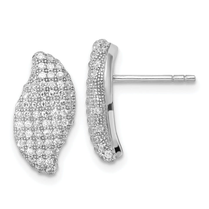 Sterling Silver Cubic Zirconia Post Earrings