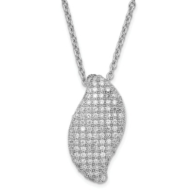 Sterling Silver Cubic Zirconia Necklace at $ 53.09 only from Jewelryshopping.com
