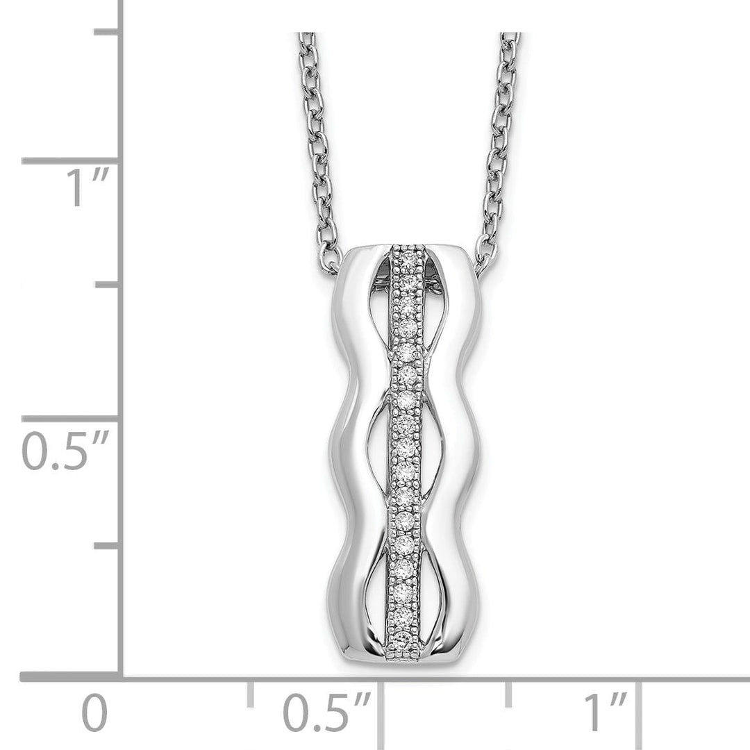 Sterling Silver Cubic Zirconia Necklace