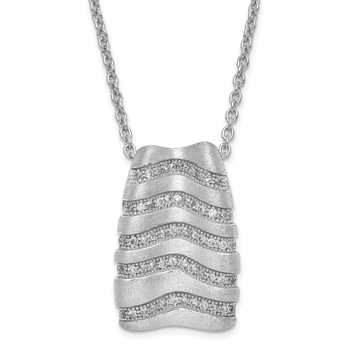 Sterling Silver Cubic Zirconia Necklace