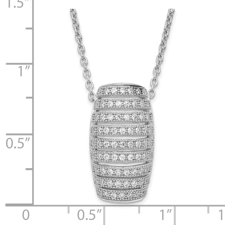 Sterling Silver Cubic Zirconia Necklace