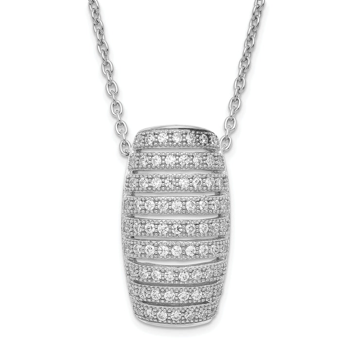 Sterling Silver Cubic Zirconia Necklace