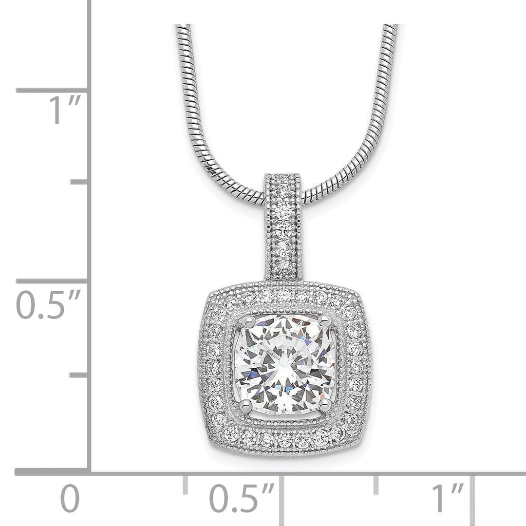 Sterling Silver Cubic Zirconia Necklace