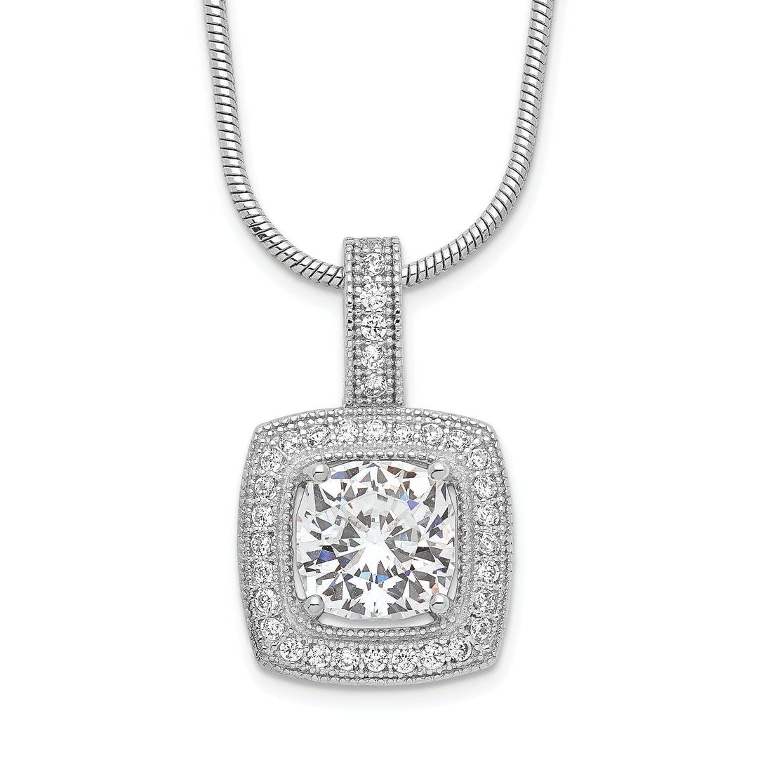 Sterling Silver Cubic Zirconia Necklace