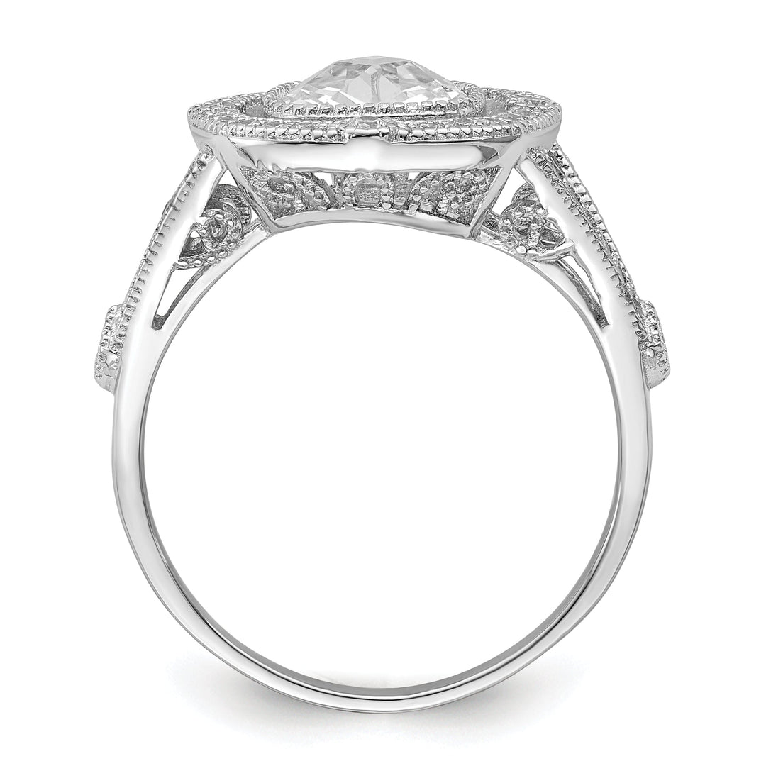 Sterling Silver Cubic Zirconia Ring