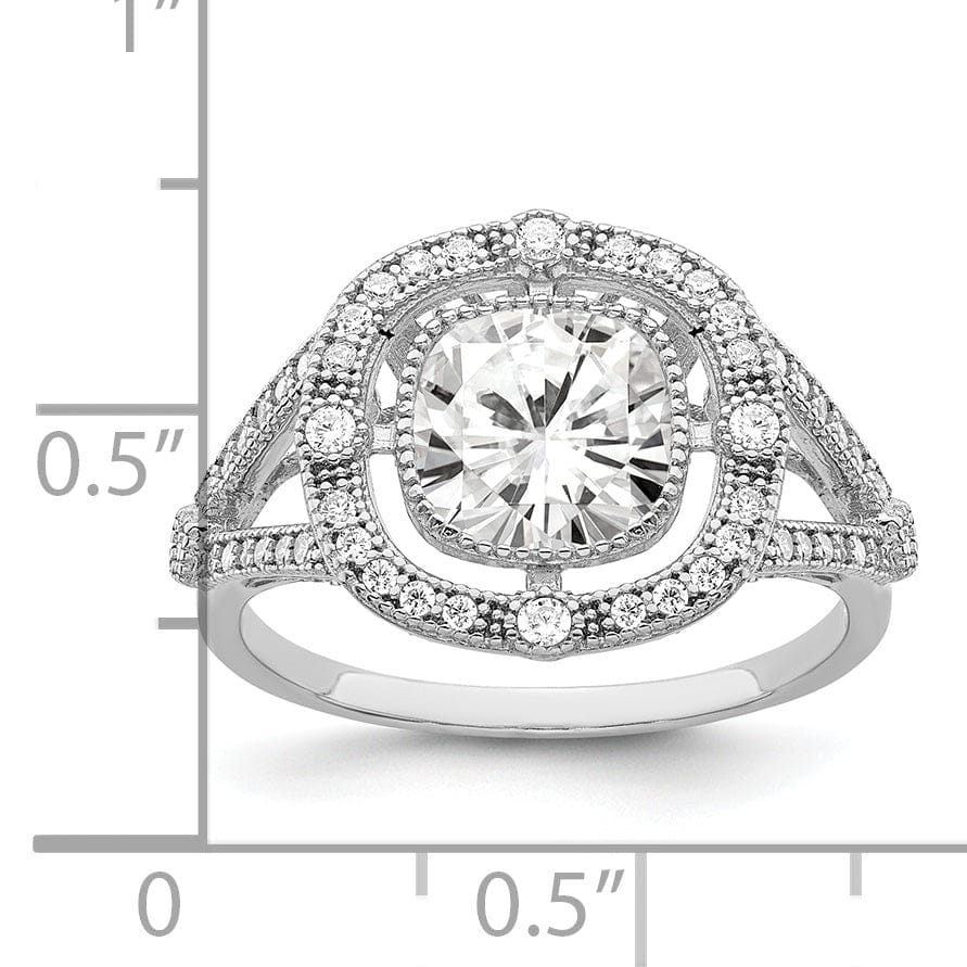 Sterling Silver Cubic Zirconia Ring