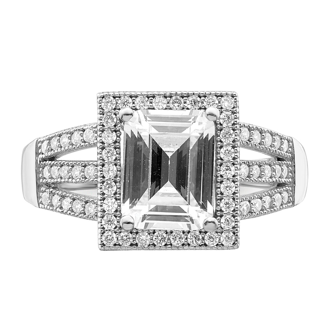 Sterling Silver Cubic Zirconia Ring