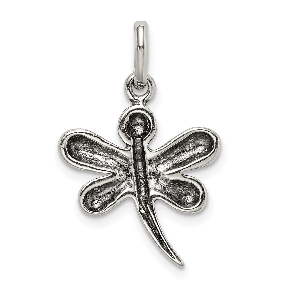 Sterling Silver Antiqued Dragonfly Pendant