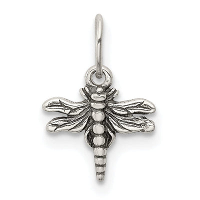 Sterling Silver Antiqued Finish Dragonfly Charm at $ 2.64 only from Jewelryshopping.com