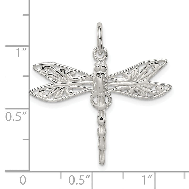 Sterling Silver Dragonfly Charm Pendant