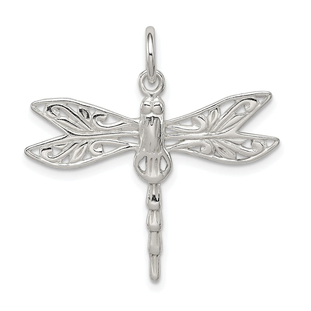 Sterling Silver Dragonfly Charm Pendant