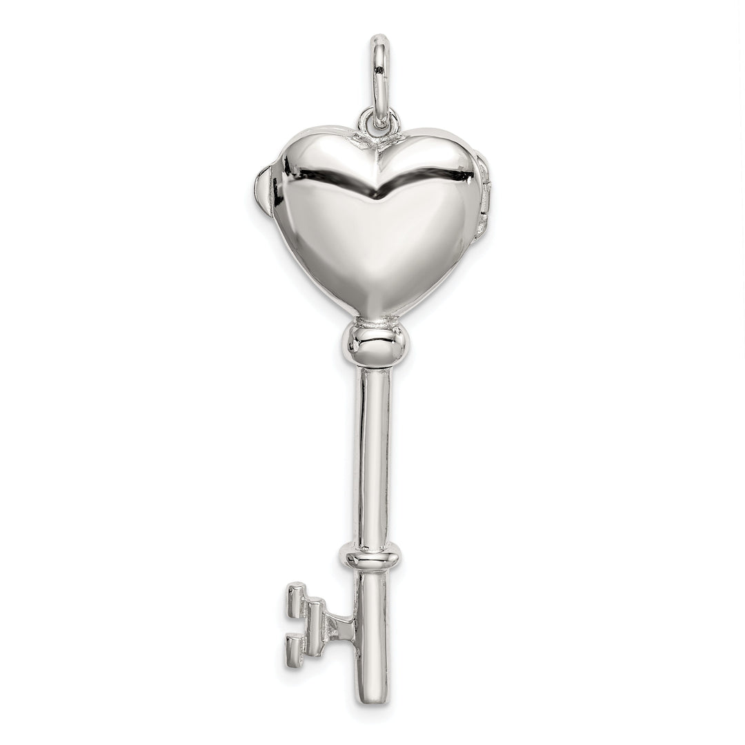 Sterling Silver Locket Key Pendant