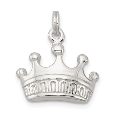 Solid Sterling Silver Polish Finish Crown Charm at $ 20.83 only from Jewelryshopping.com