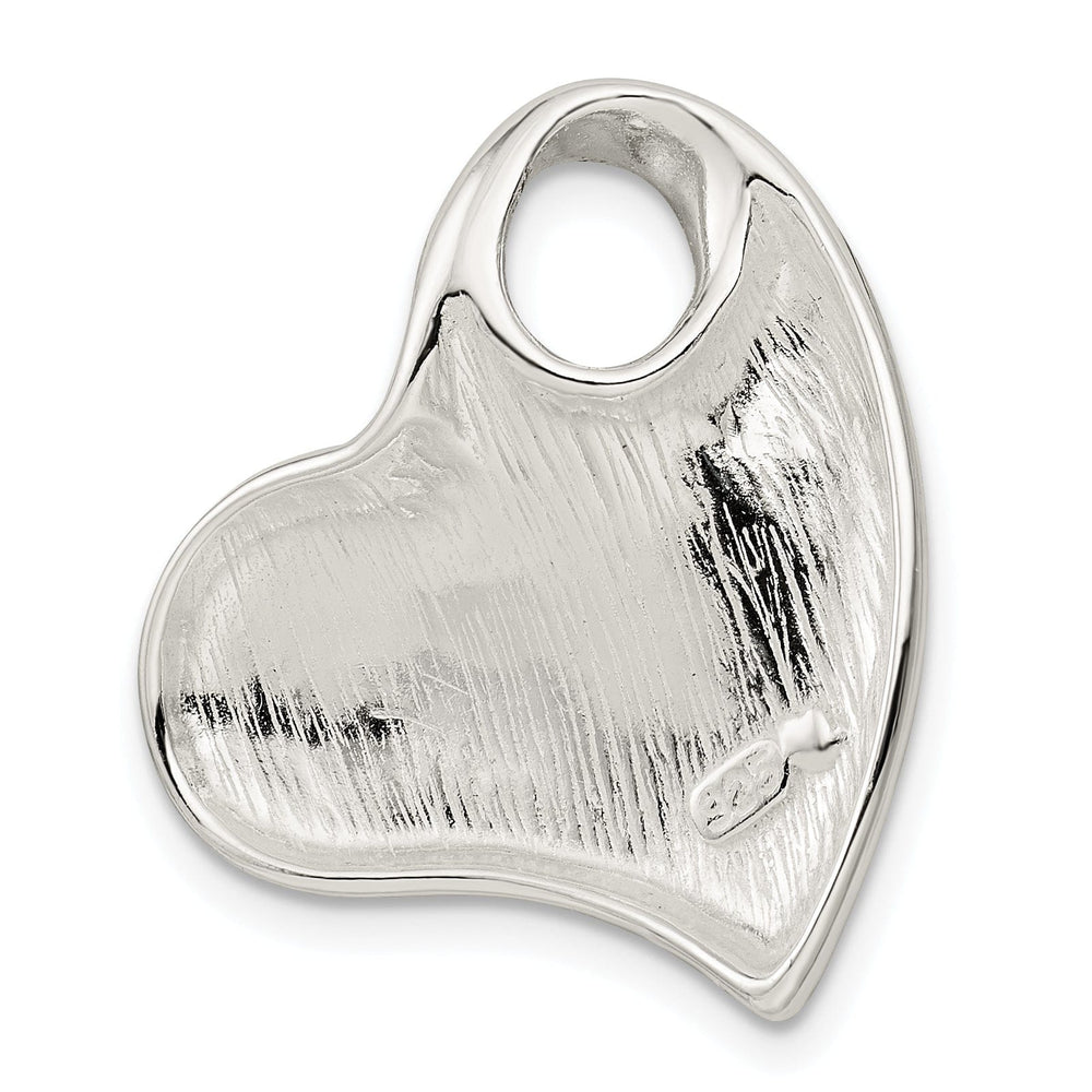 Sterling Silver Trendy Heart Pendant