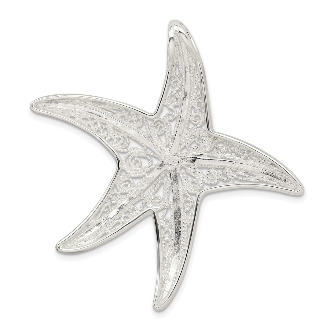Sterling Silver Designer Starfish Pendant