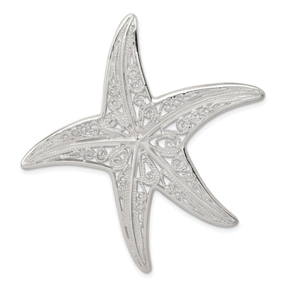 Sterling Silver Designer Starfish Pendant at $ 81.52 only from Jewelryshopping.com