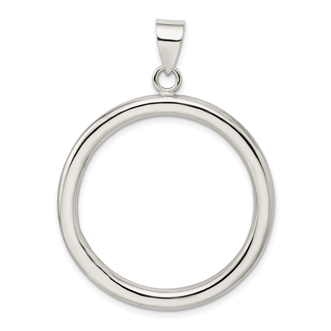 Sterling Silver Modern Circle Pendant Slide