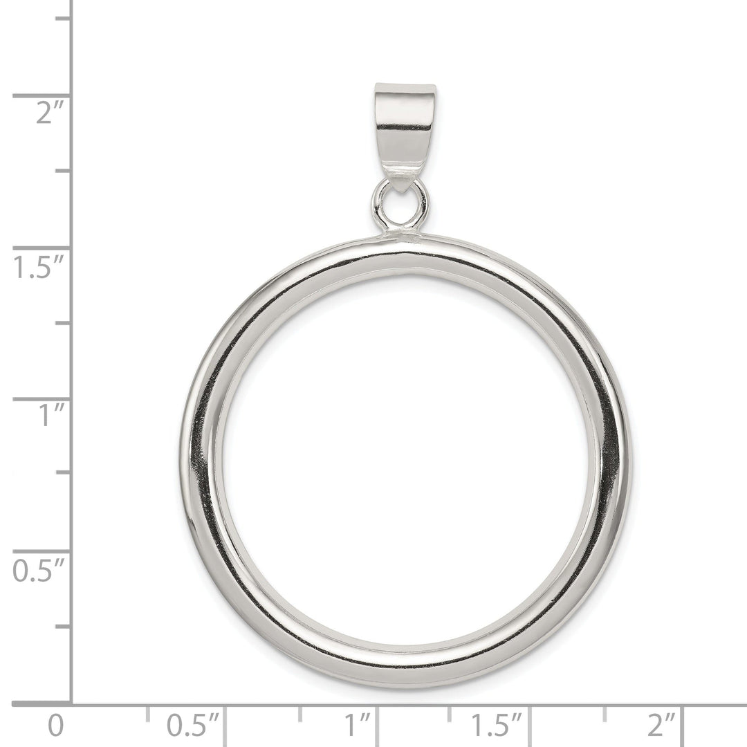 Sterling Silver Modern Circle Pendant Slide