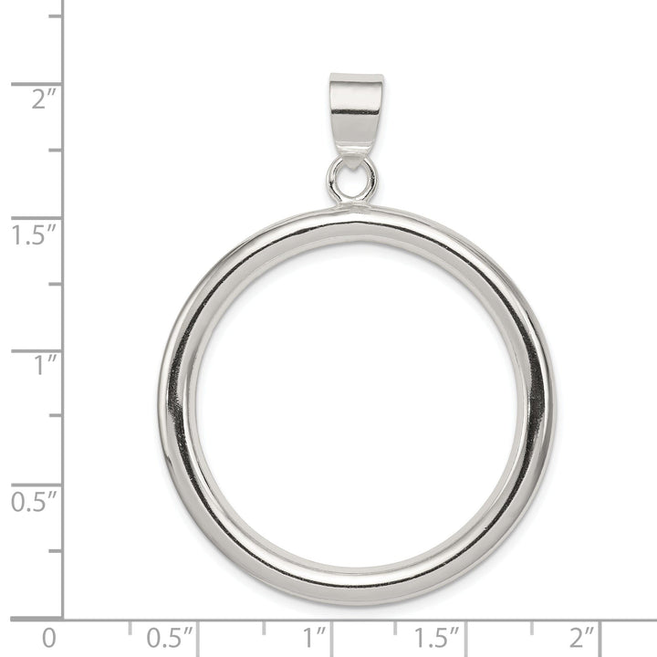 Sterling Silver Modern Circle Pendant Slide