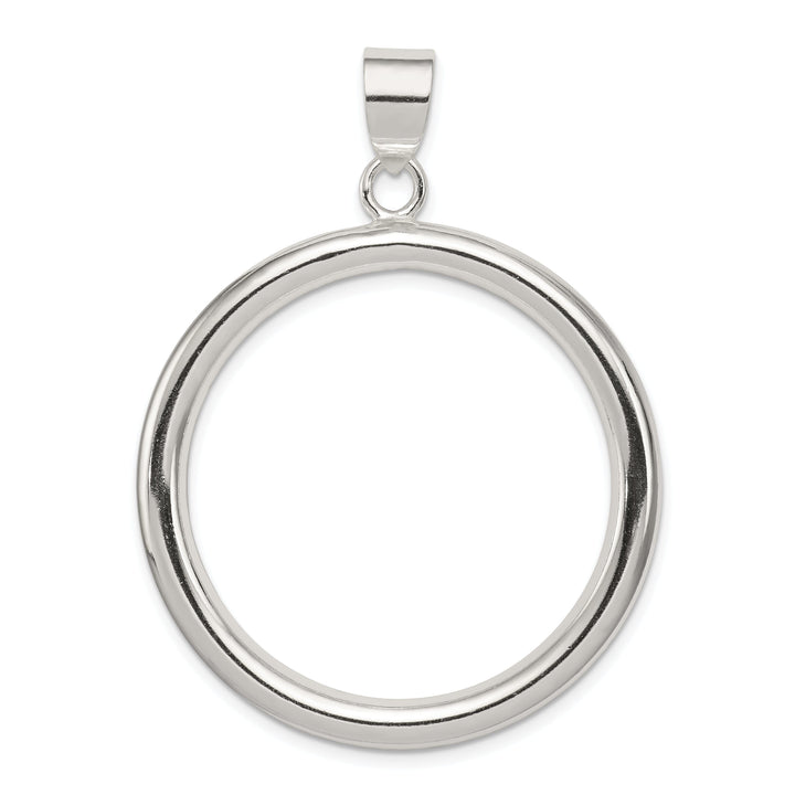 Sterling Silver Modern Circle Pendant Slide