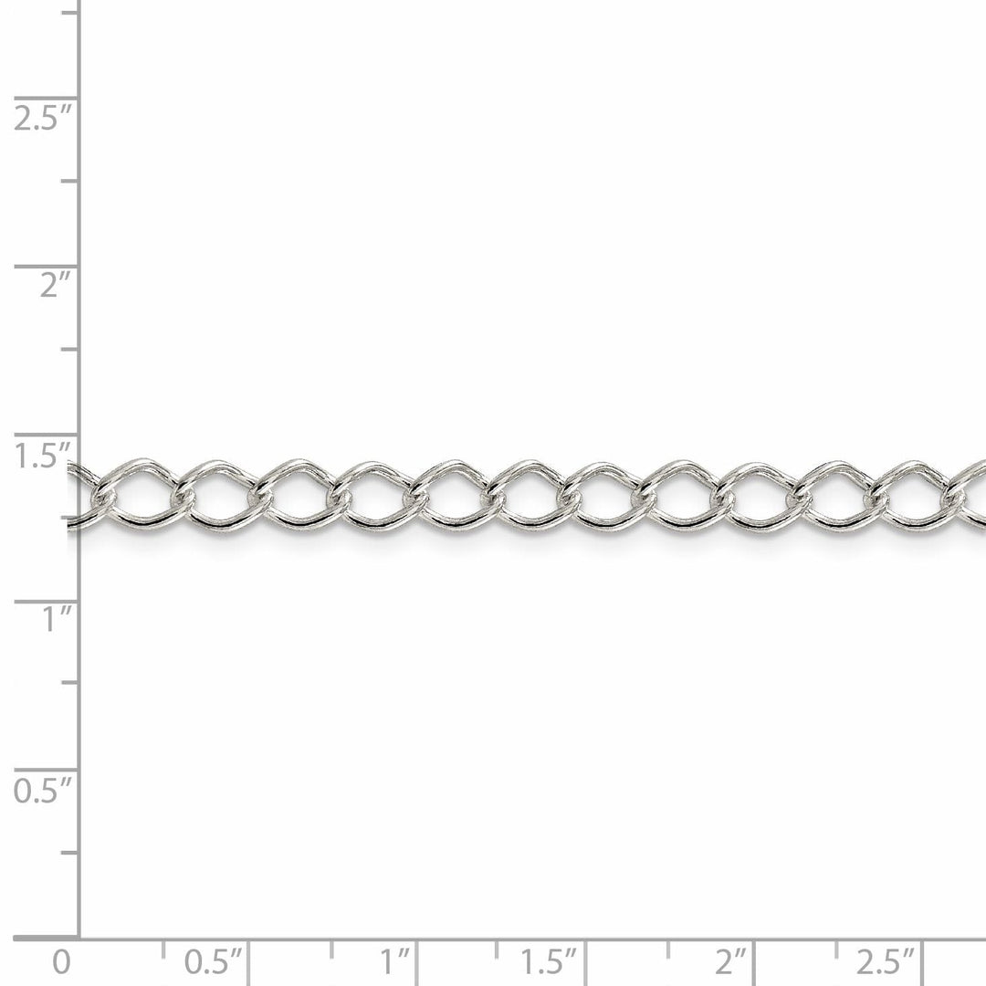 Silver 5.75-mm Double 6 Side Flat Fancy Chain