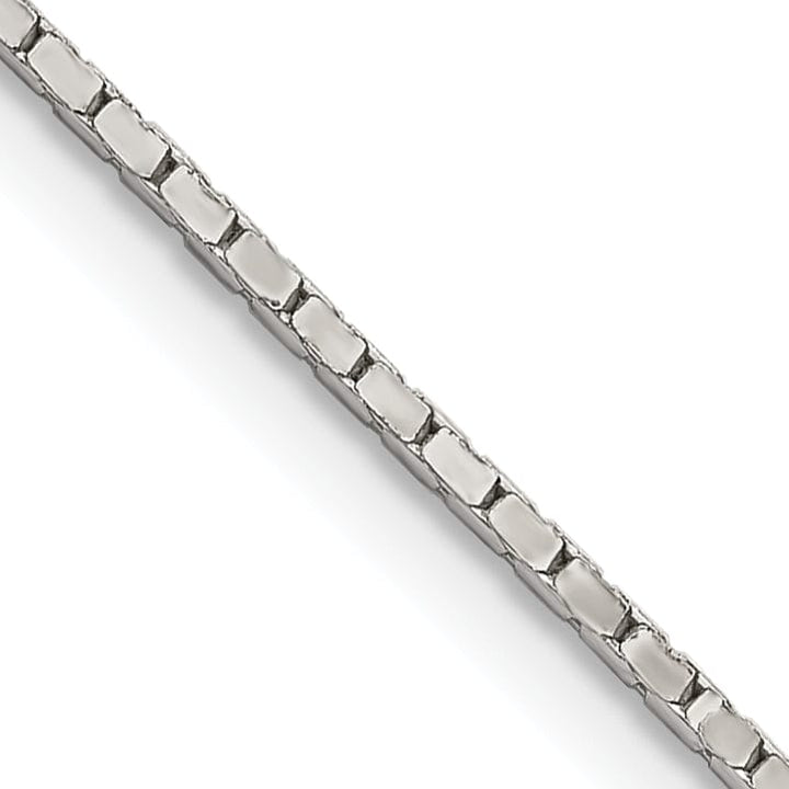 Silver Polished 1.25-mm Mirror Box Chain