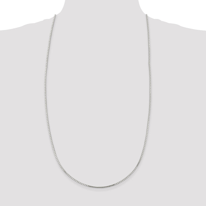 Silver Polished 1.50-mm Mirror Box Chain