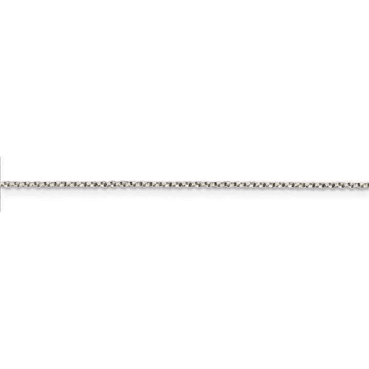 Silver Polished 1.25-mm Twisted Box Chain