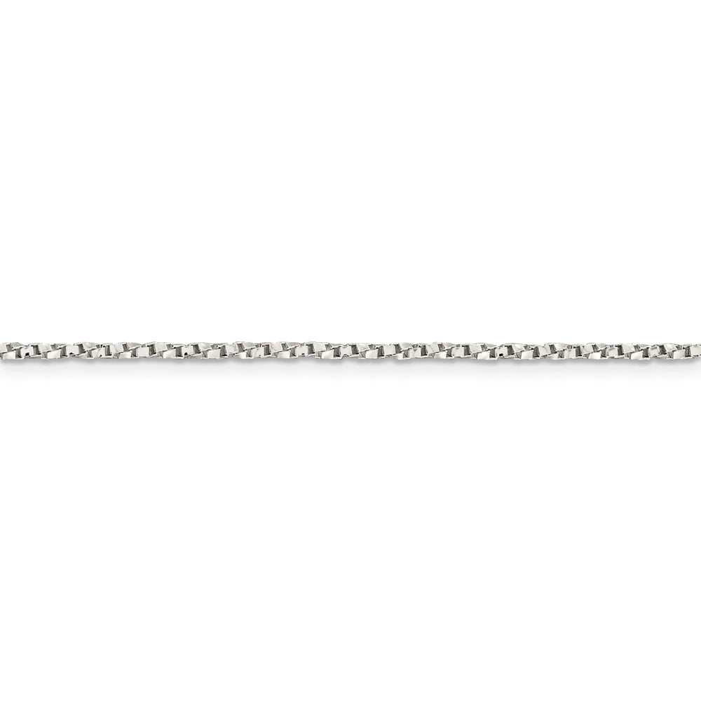 Silver Polished 1.75-mm Twisted Box Chain