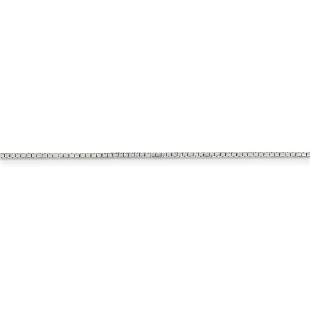 Sterling Silver Rhodium 1.00-mm Cable Chain