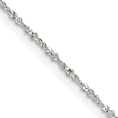 Sterling Silver Polished 0.5-mm Fancy Chain