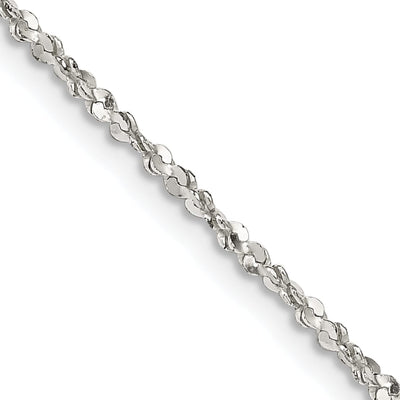 Sterling Silver Polished 1.40-mm Fancy Chain at $ 13.44 only from Jewelryshopping.com
