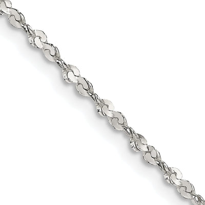 Sterling Silver Polished 1.80-mm Fancy Chain at $ 19.64 only from Jewelryshopping.com