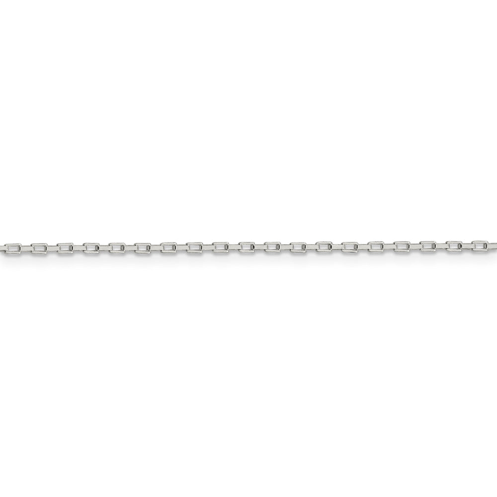 Silver Polished 1.30-mm Elongated Box Chain