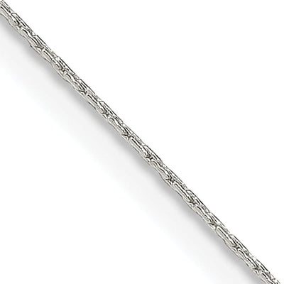 Silver Polished 0.60-mm Oval Box Chain
