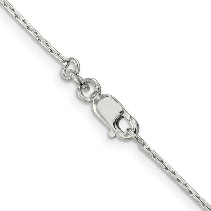 Silver Polished 1.00-mm Oval Box Chain