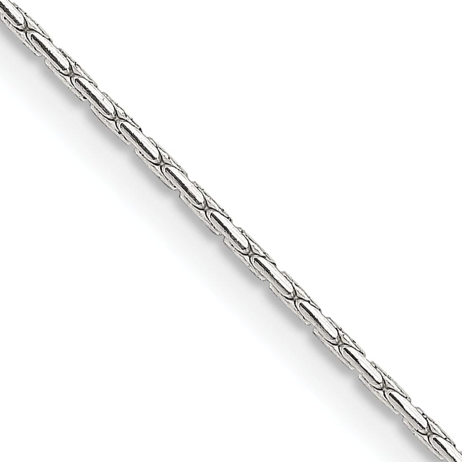 Silver Polished 1.00-mm Oval Box Chain