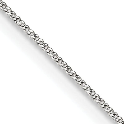 Sterling Silver Polished 0.5mm Fine Curb Chain