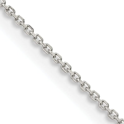 Silver D.C Polish 1.00-mm 8 sided Cable Chain
