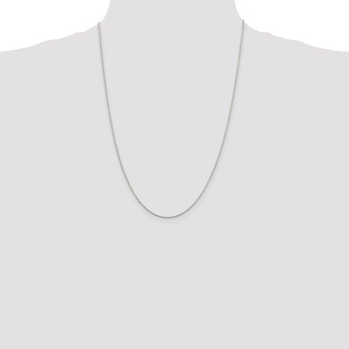 Silver Polished 1.25-mm Loose Rope Chain